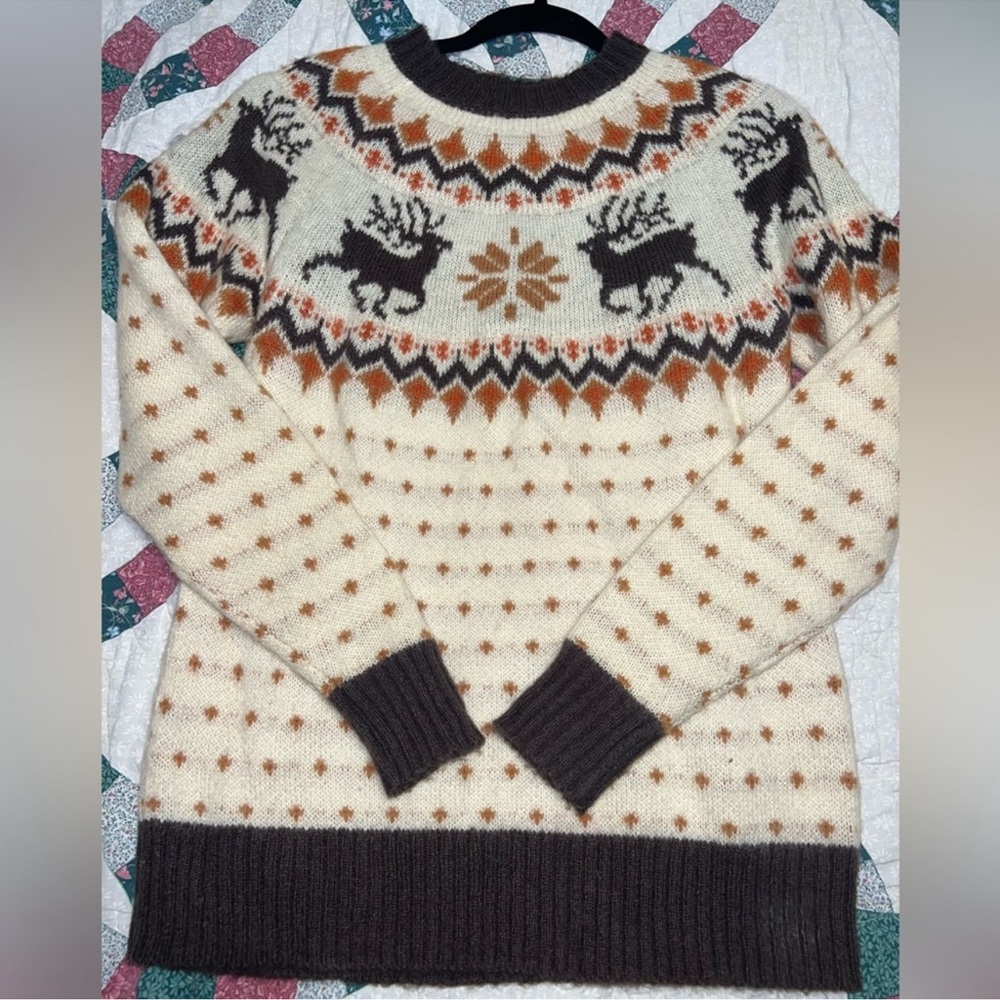 Kiel James Patrick Cozy Cabin Reindeer Sweater